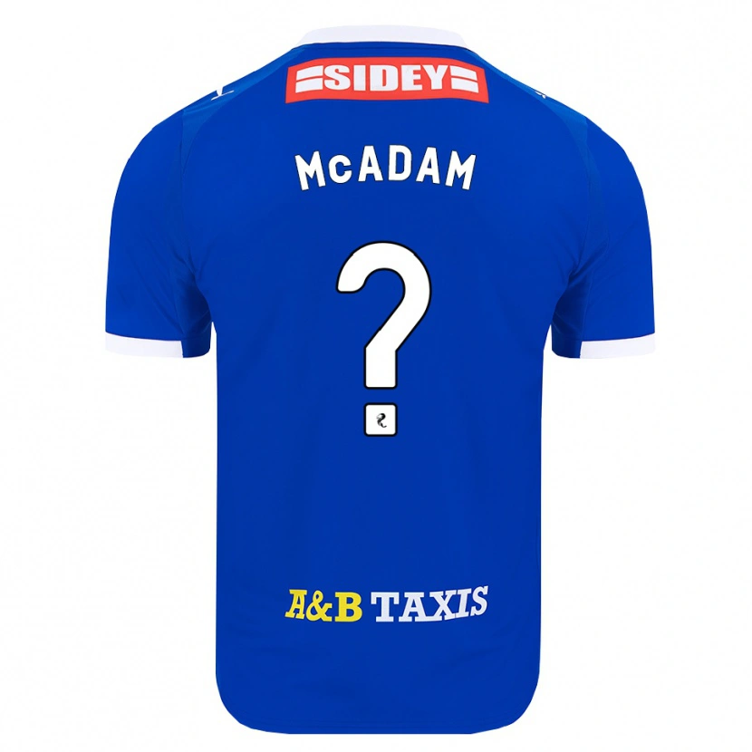 Danxen Dames Dougal Mcadam #0 Blauw Rood Geel Thuisshirt Thuistenue 2026/27 T-Shirt