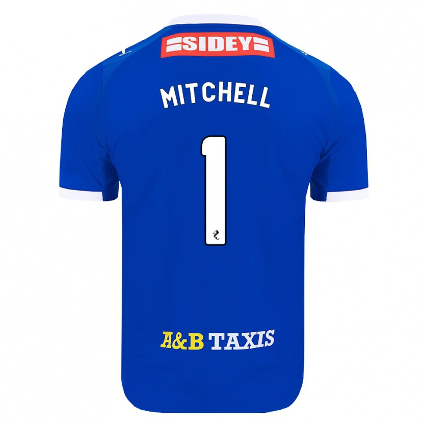 Danxen Dames Ellie Mitchell #1 Blauw Rood Geel Thuisshirt Thuistenue 2026/27 T-Shirt