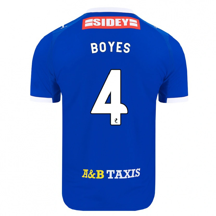 Danxen Dames Morgan Boyes #4 Blauw Rood Geel Thuisshirt Thuistenue 2026/27 T-Shirt