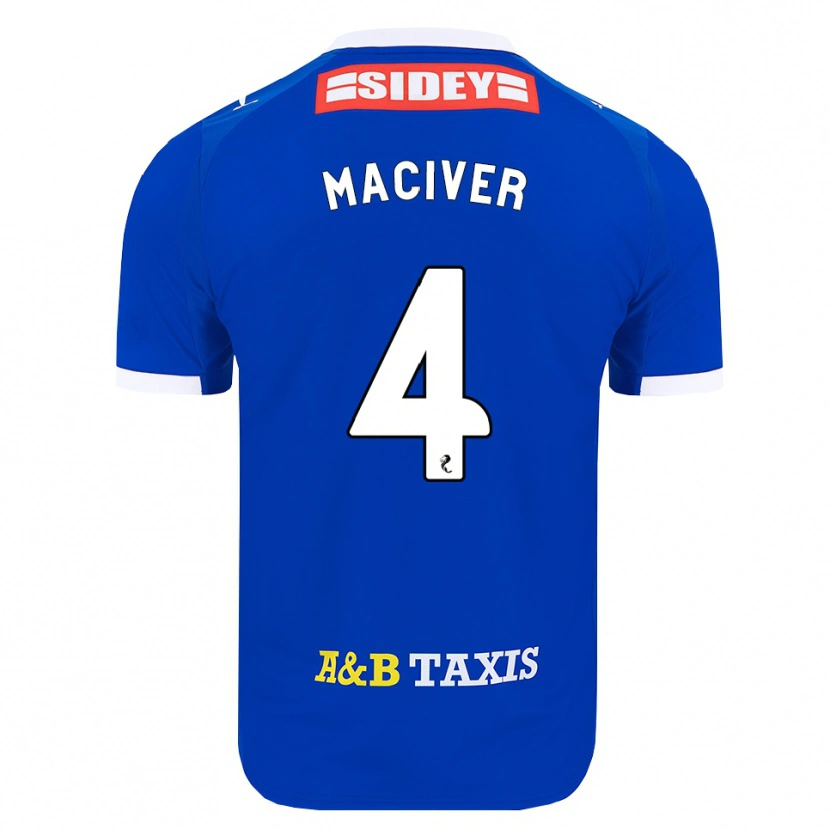 Danxen Dames Ellie Maciver #4 Blauw Rood Geel Thuisshirt Thuistenue 2026/27 T-Shirt