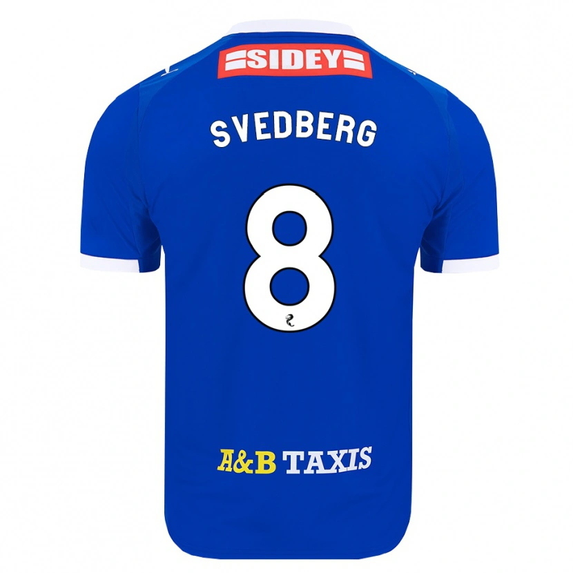 Danxen Dames Jonathan Svedberg #8 Blauw Rood Geel Thuisshirt Thuistenue 2026/27 T-Shirt