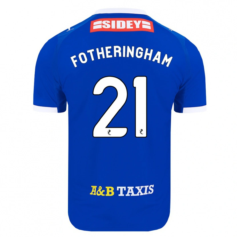 Danxen Dames Kai Fotheringham #21 Blauw Rood Geel Thuisshirt Thuistenue 2026/27 T-Shirt