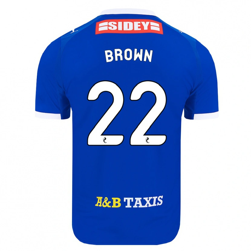Danxen Dames Cameron Brown #22 Blauw Rood Geel Thuisshirt Thuistenue 2026/27 T-Shirt