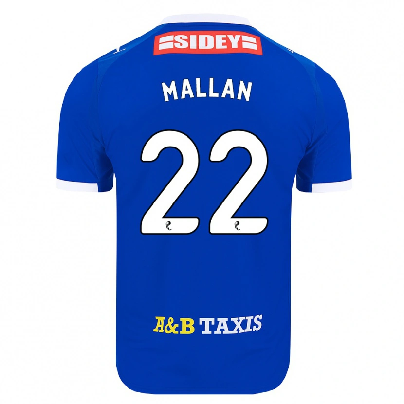 Danxen Dames Stevie Mallan #22 Blauw Rood Geel Thuisshirt Thuistenue 2026/27 T-Shirt