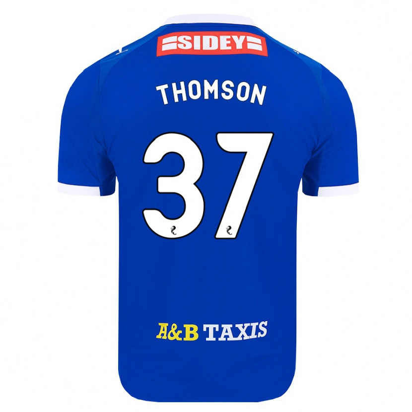 Danxen Dames Kyle Thomson #37 Blauw Rood Geel Thuisshirt Thuistenue 2026/27 T-Shirt