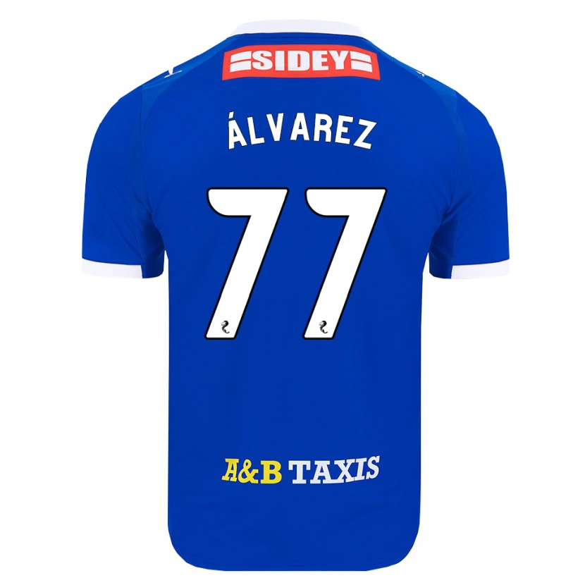 Danxen Dames Unax Álvarez #77 Blauw Rood Geel Thuisshirt Thuistenue 2026/27 T-Shirt