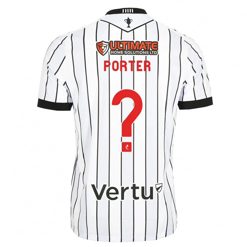 Danxen Dames Ryan Porter #0 Wit Zwart Rood Thuisshirt Thuistenue 2026/27 T-Shirt