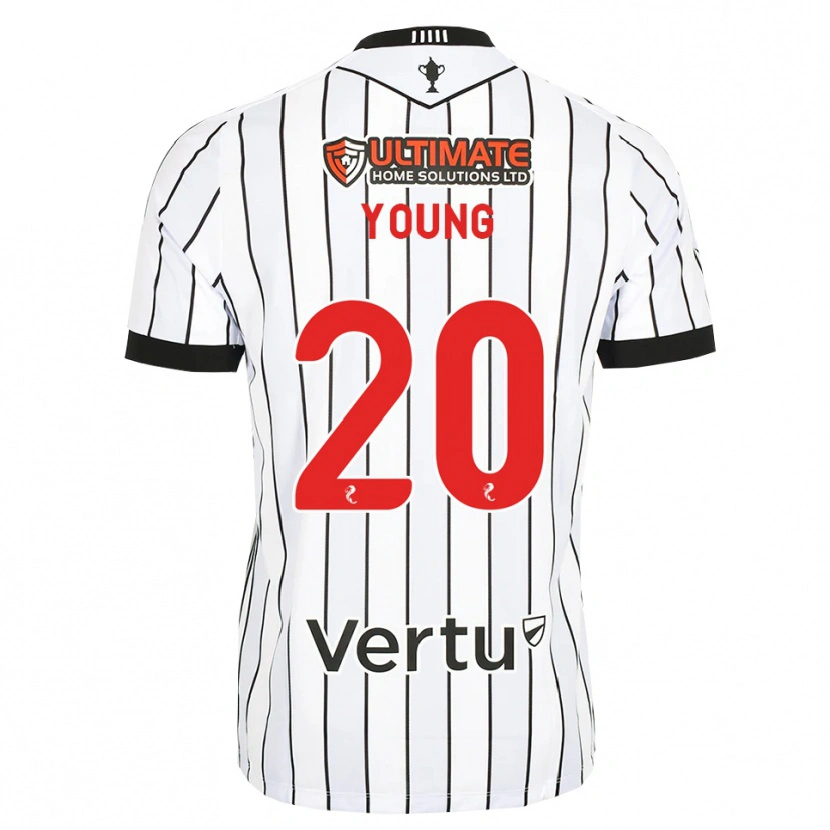 Danxen Dames Jake Young #20 Wit Zwart Rood Thuisshirt Thuistenue 2026/27 T-Shirt