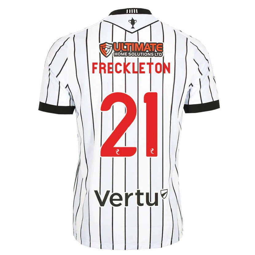 Danxen Dames Miguel Freckleton #21 Wit Zwart Rood Thuisshirt Thuistenue 2026/27 T-Shirt