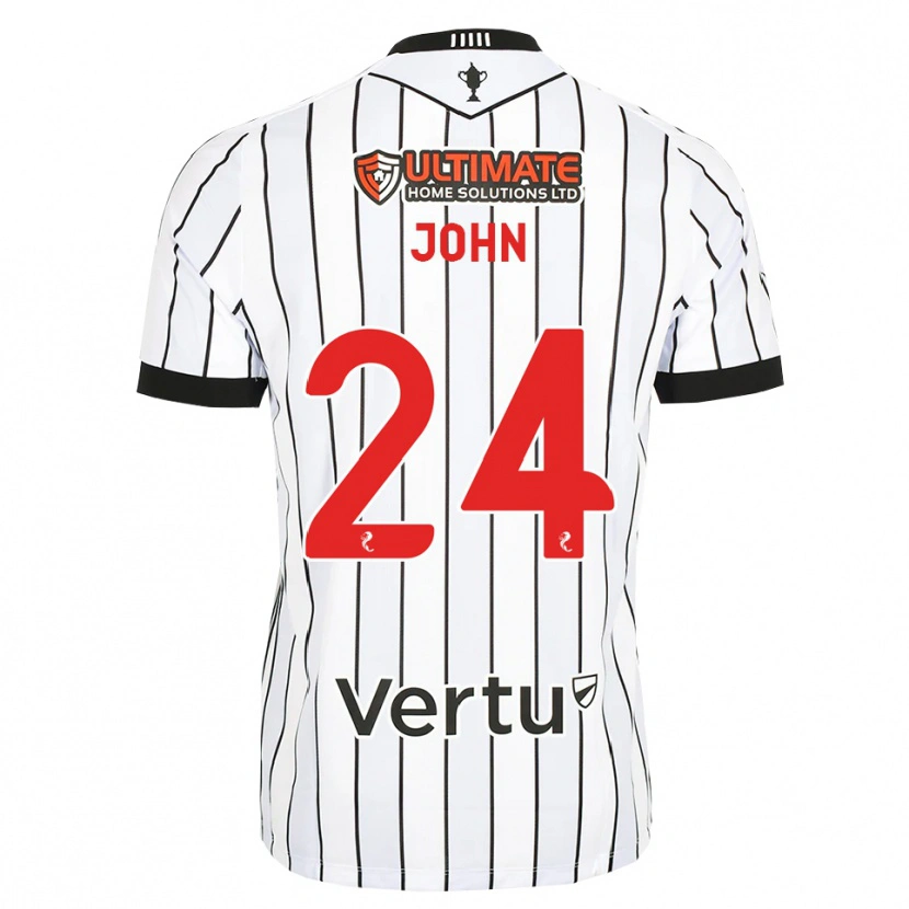 Danxen Dames Declan John #24 Wit Zwart Rood Thuisshirt Thuistenue 2026/27 T-Shirt