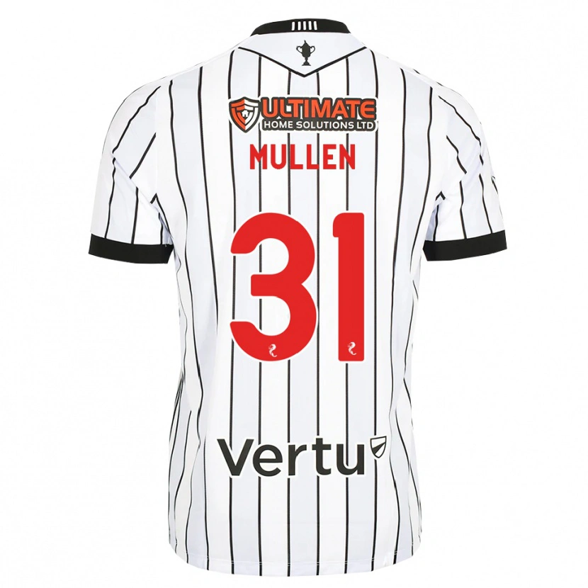 Danxen Dames Ryan Mullen #31 Wit Zwart Rood Thuisshirt Thuistenue 2026/27 T-Shirt