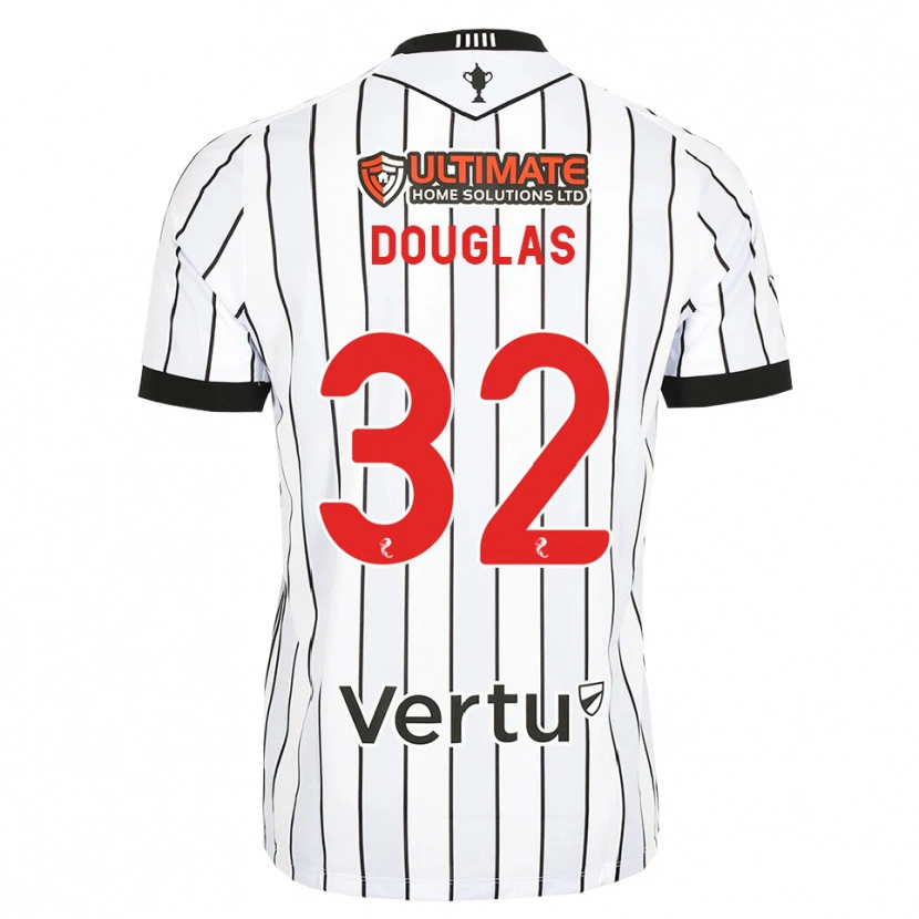 Danxen Dames Luke Douglas #32 Wit Zwart Rood Thuisshirt Thuistenue 2026/27 T-Shirt