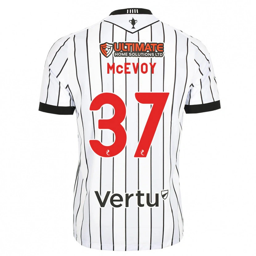 Danxen Dames Carrick Mcevoy #37 Wit Zwart Rood Thuisshirt Thuistenue 2026/27 T-Shirt