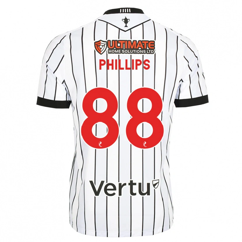 Danxen Dames Killian Phillips #88 Wit Zwart Rood Thuisshirt Thuistenue 2026/27 T-Shirt
