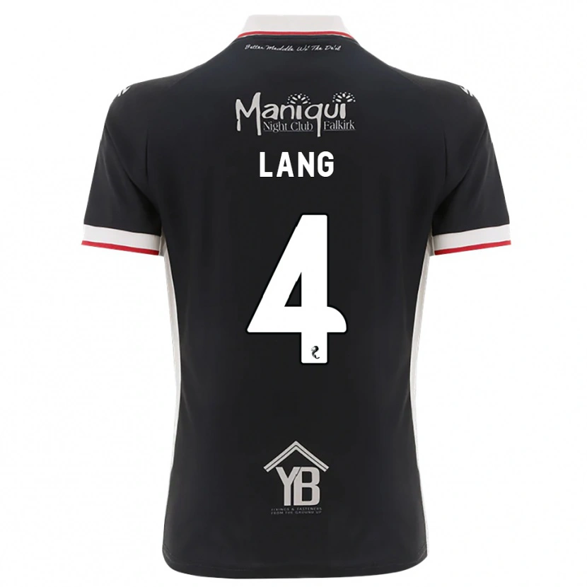 Danxen Dames Tom Lang #4 Zwart Wit Rood Thuisshirt Thuistenue 2026/27 T-Shirt