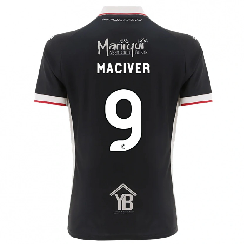Danxen Dames Ross Maciver #9 Zwart Wit Rood Thuisshirt Thuistenue 2026/27 T-Shirt