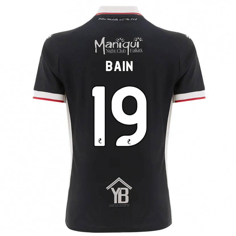 Danxen Dames Scott Bain #19 Zwart Wit Rood Thuisshirt Thuistenue 2026/27 T-Shirt