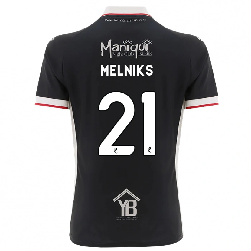 Danxen Dames Deniss Melniks #21 Zwart Wit Rood Thuisshirt Thuistenue 2026/27 T-Shirt