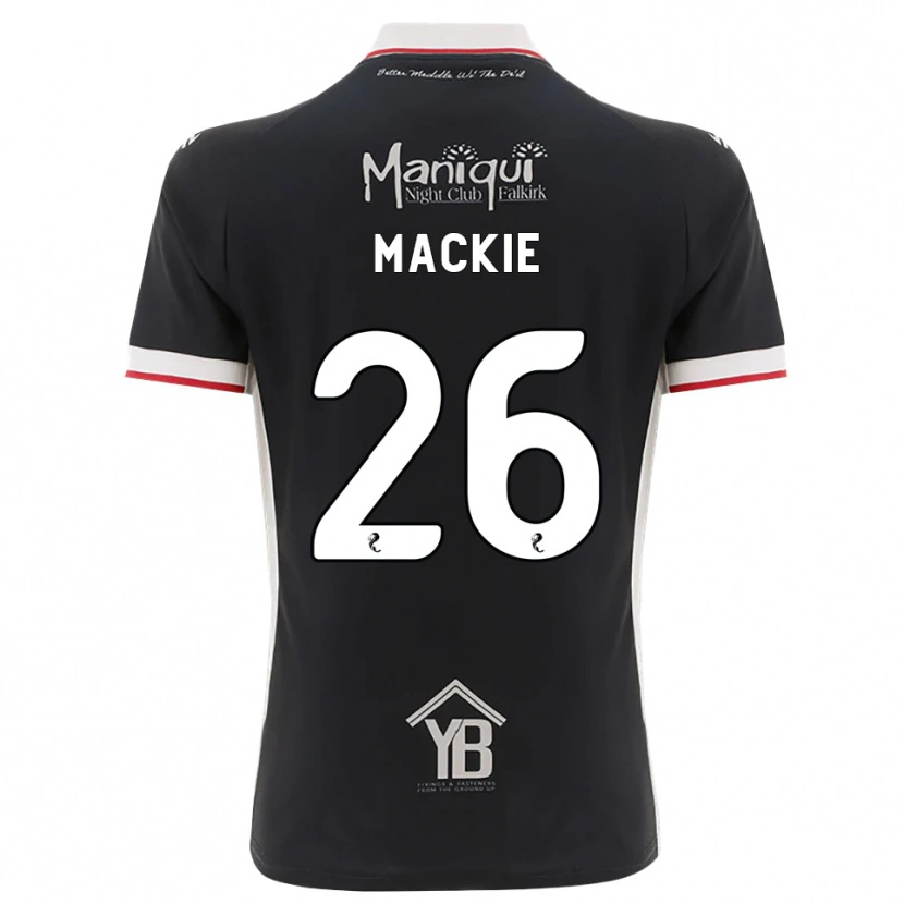 Danxen Dames Sean Mackie #26 Zwart Wit Rood Thuisshirt Thuistenue 2026/27 T-Shirt