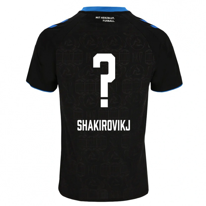 Danxen Dames Diin Shakirovikj #0 Zwart Wit Rood Thuisshirt Thuistenue 2026/27 T-Shirt