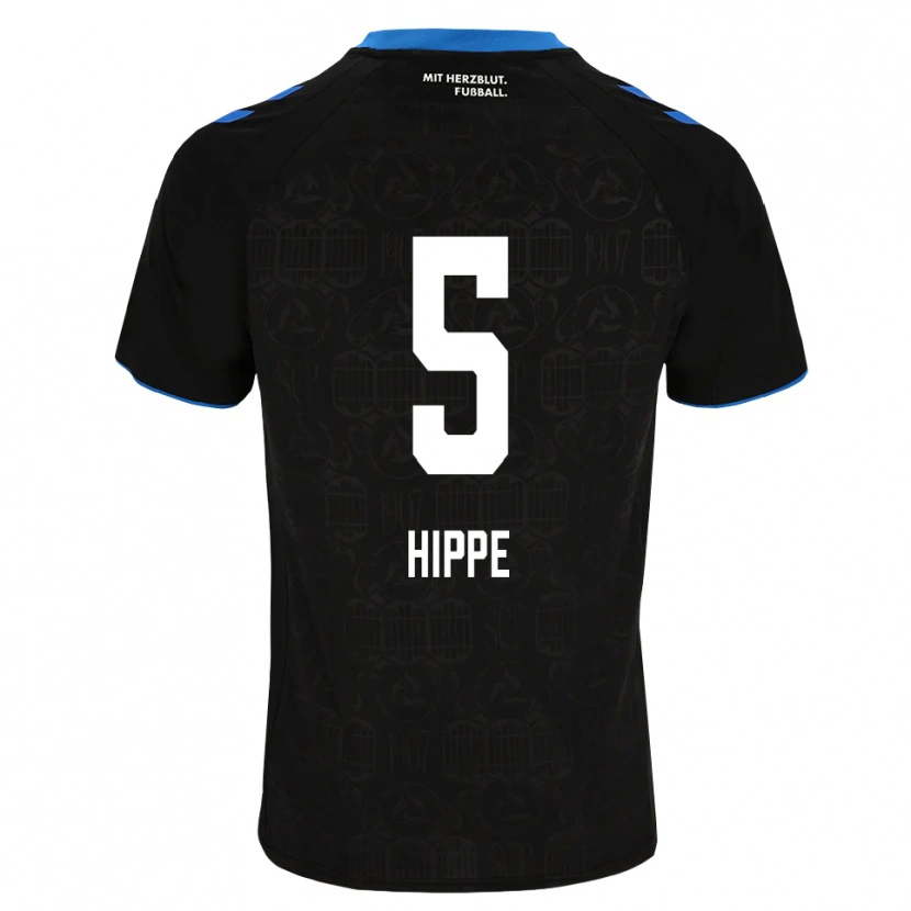 Danxen Dames Maximilian Hippe #5 Zwart Wit Rood Thuisshirt Thuistenue 2026/27 T-Shirt