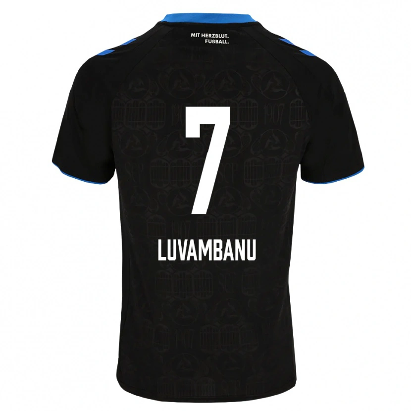 Danxen Dames Danell Luvambanu #7 Zwart Wit Rood Thuisshirt Thuistenue 2026/27 T-Shirt