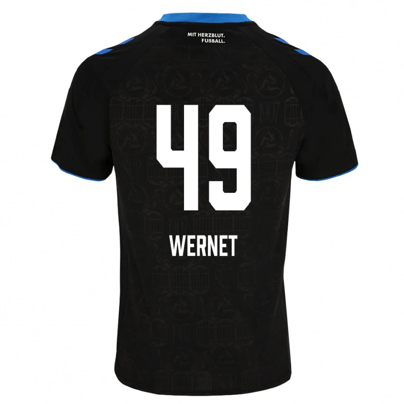 Danxen Dames Vigo Wernet #49 Zwart Wit Rood Thuisshirt Thuistenue 2026/27 T-Shirt