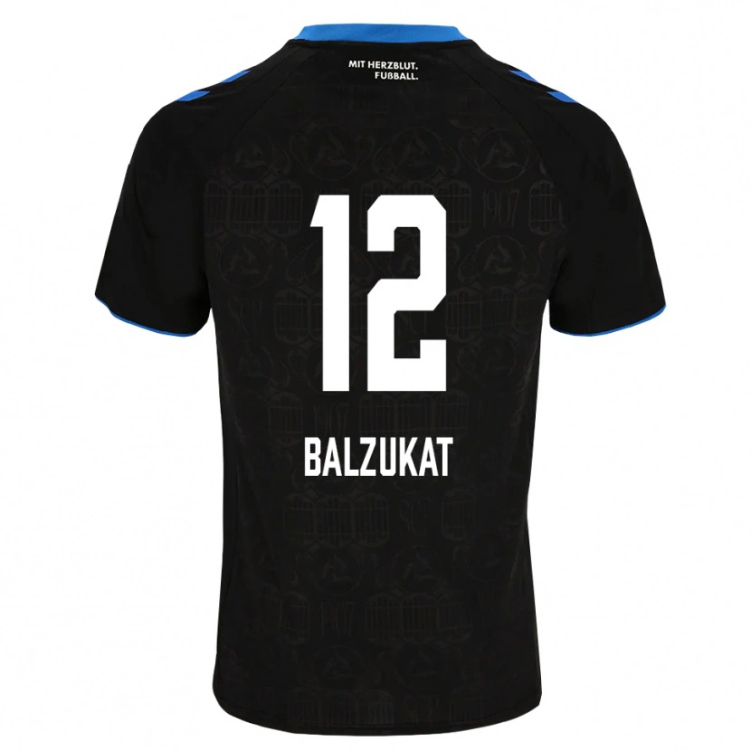 Danxen Dames Jens Balzukat #12 Zwart Wit Rood Thuisshirt Thuistenue 2026/27 T-Shirt
