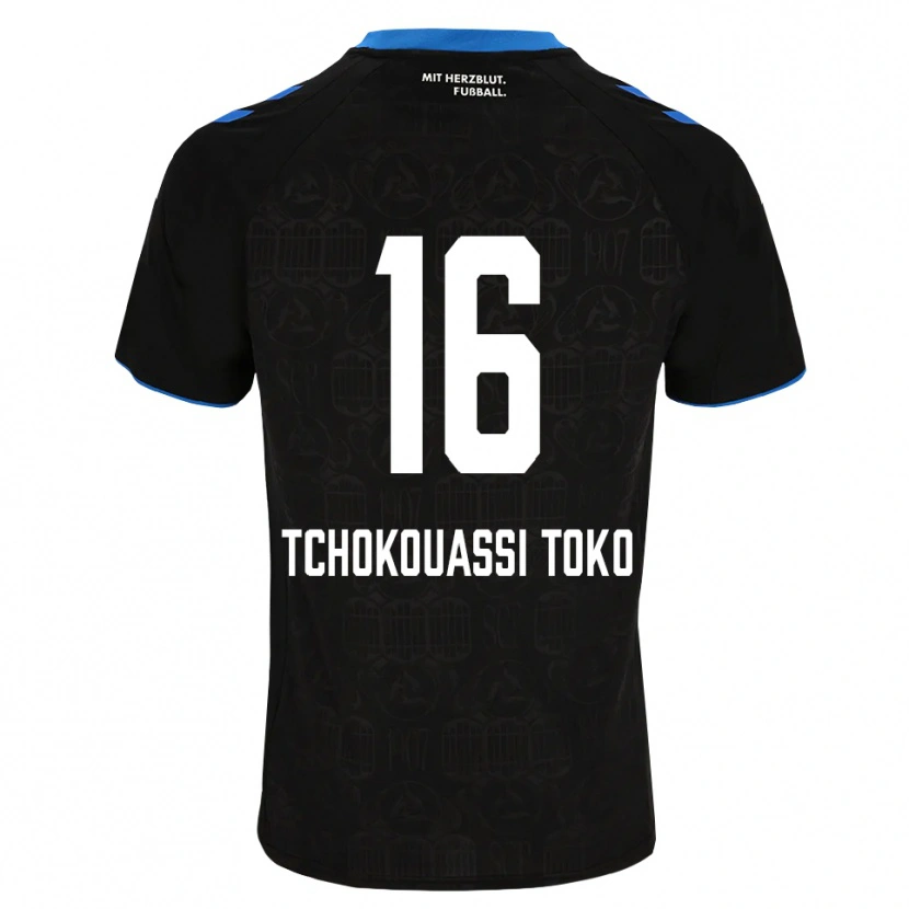 Danxen Dames Daryl Tchokouassi Toko #16 Zwart Wit Rood Thuisshirt Thuistenue 2026/27 T-Shirt