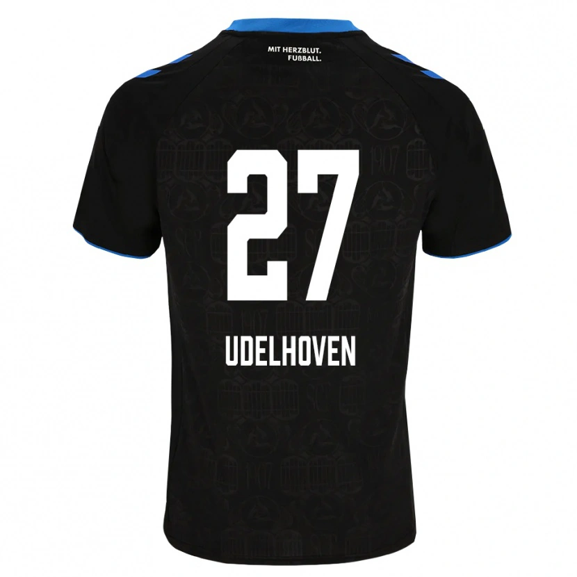 Danxen Dames Joel Udelhoven #27 Zwart Wit Rood Thuisshirt Thuistenue 2026/27 T-Shirt