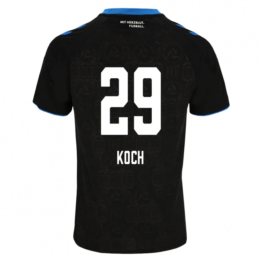 Danxen Dames Henrik Koch #29 Zwart Wit Rood Thuisshirt Thuistenue 2026/27 T-Shirt