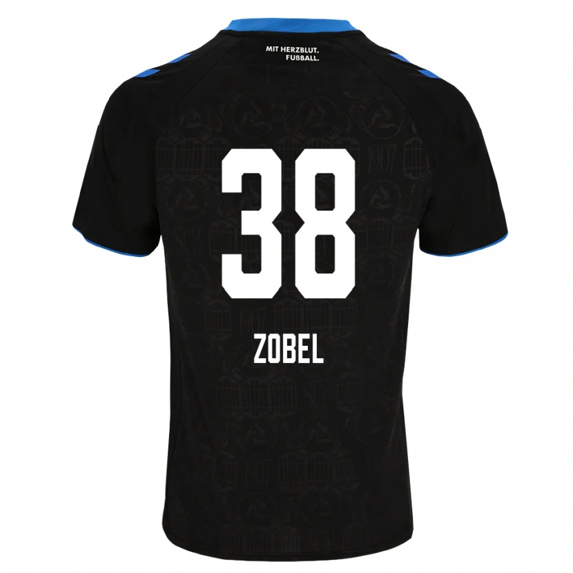 Danxen Dames Tristan Zobel #38 Zwart Wit Rood Thuisshirt Thuistenue 2026/27 T-Shirt
