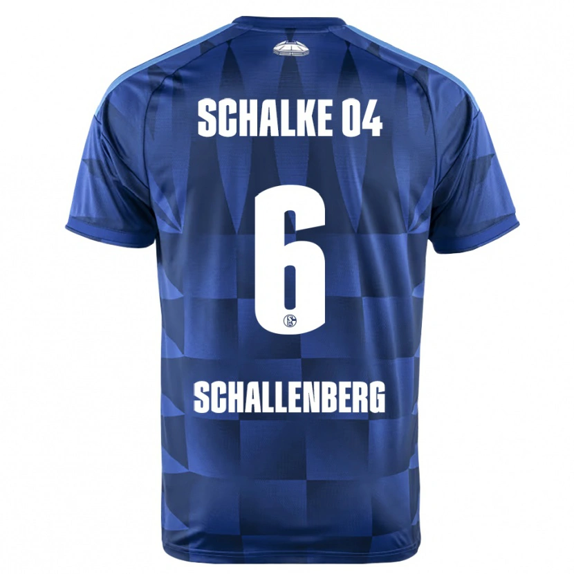Danxen Dames Ron Schallenberg #6 Donkerblauw Geel Wit Thuisshirt Thuistenue 2026/27 T-Shirt