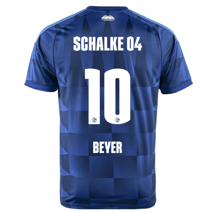 Danxen Dames Pia Beyer #10 Donkerblauw Geel Wit Thuisshirt Thuistenue 2026/27 T-Shirt