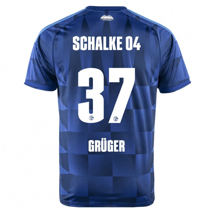Danxen Dames Max Grüger #37 Donkerblauw Geel Wit Thuisshirt Thuistenue 2026/27 T-Shirt