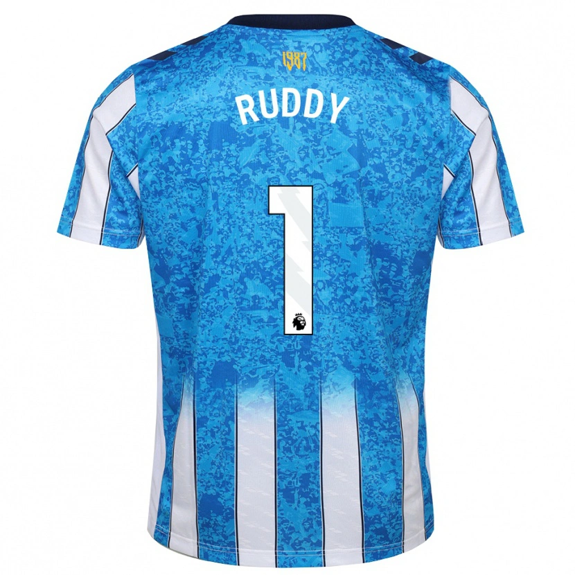 Danxen Dames Jack Ruddy #1 Wit Blauw Oranje Thuisshirt Thuistenue 2026/27 T-Shirt