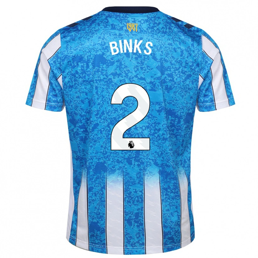 Danxen Dames Luis Binks #2 Wit Blauw Oranje Thuisshirt Thuistenue 2026/27 T-Shirt