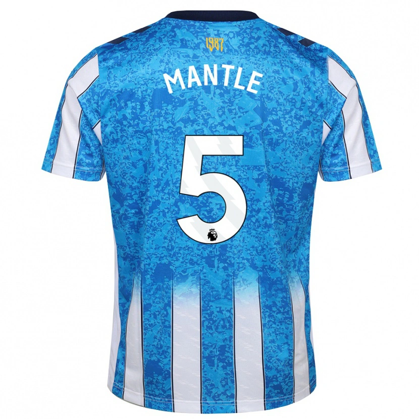 Danxen Dames David Mantle #5 Wit Blauw Oranje Thuisshirt Thuistenue 2026/27 T-Shirt