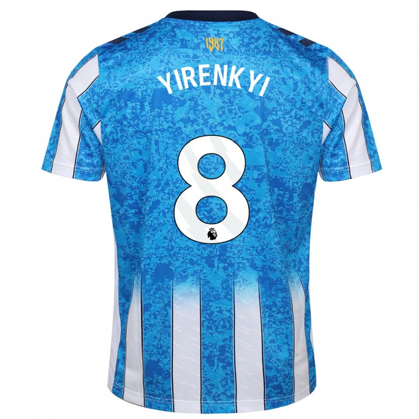 Danxen Dames Caleb Yirenkyi #8 Wit Blauw Oranje Thuisshirt Thuistenue 2026/27 T-Shirt