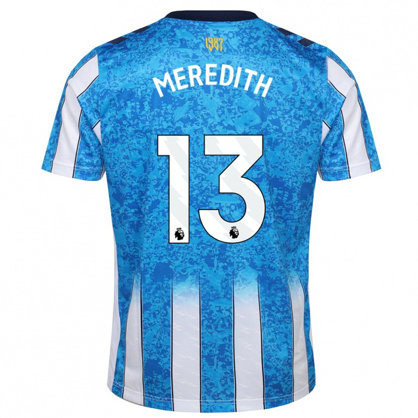 Danxen Dames Eliot Meredith #13 Wit Blauw Oranje Thuisshirt Thuistenue 2026/27 T-Shirt