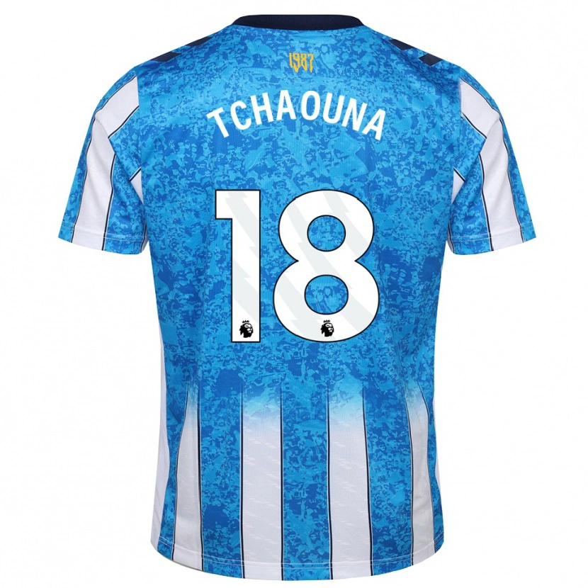 Danxen Dames Loum Tchaouna #18 Wit Blauw Oranje Thuisshirt Thuistenue 2026/27 T-Shirt