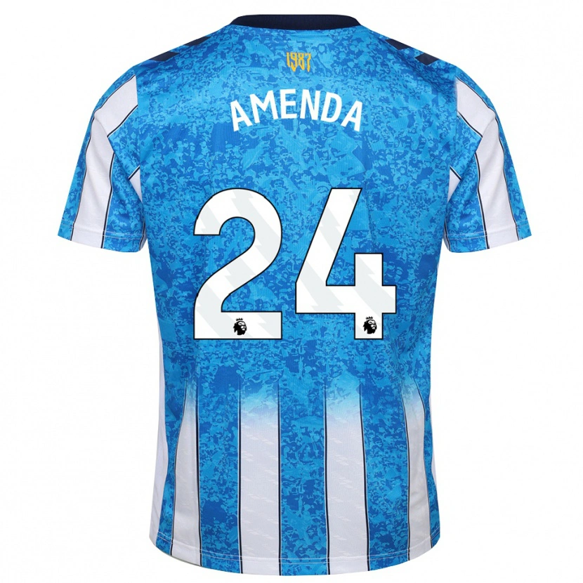 Danxen Dames Aurèle Amenda #24 Wit Blauw Oranje Thuisshirt Thuistenue 2026/27 T-Shirt