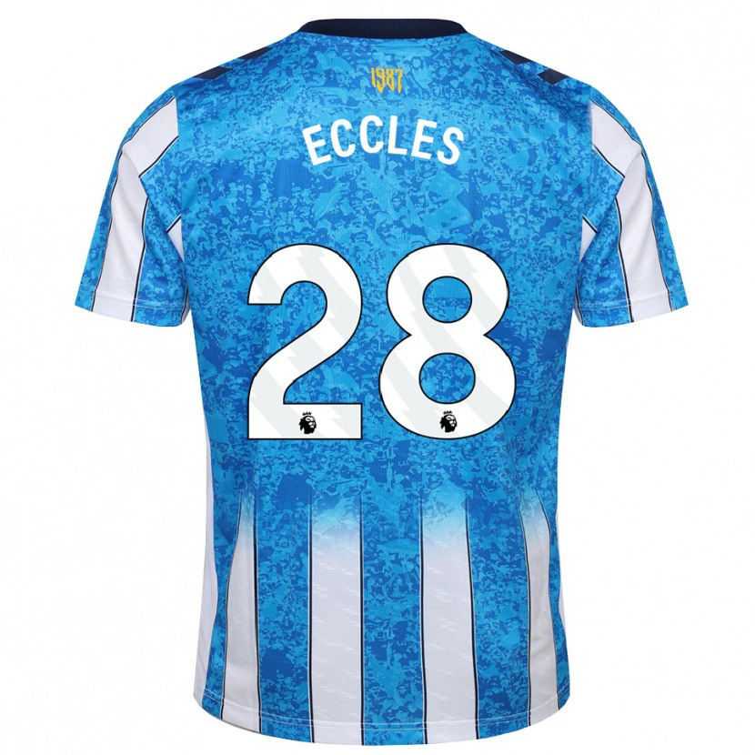 Danxen Dames Josh Eccles #28 Wit Blauw Oranje Thuisshirt Thuistenue 2026/27 T-Shirt