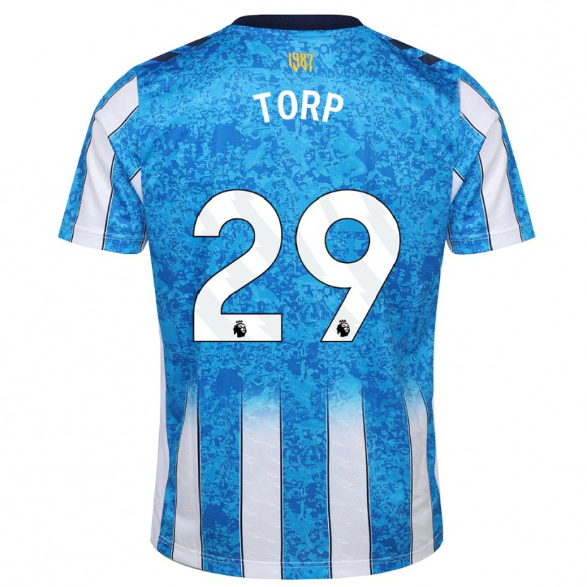 Danxen Dames Victor Torp #29 Wit Blauw Oranje Thuisshirt Thuistenue 2026/27 T-Shirt