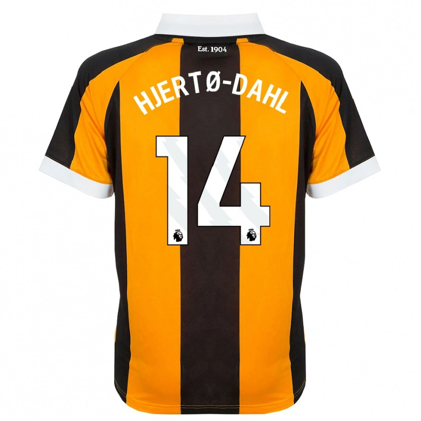 Danxen Dames Jens Hjertø-Dahl #14 Oranje Zwart Wit Thuisshirt Thuistenue 2026/27 T-Shirt