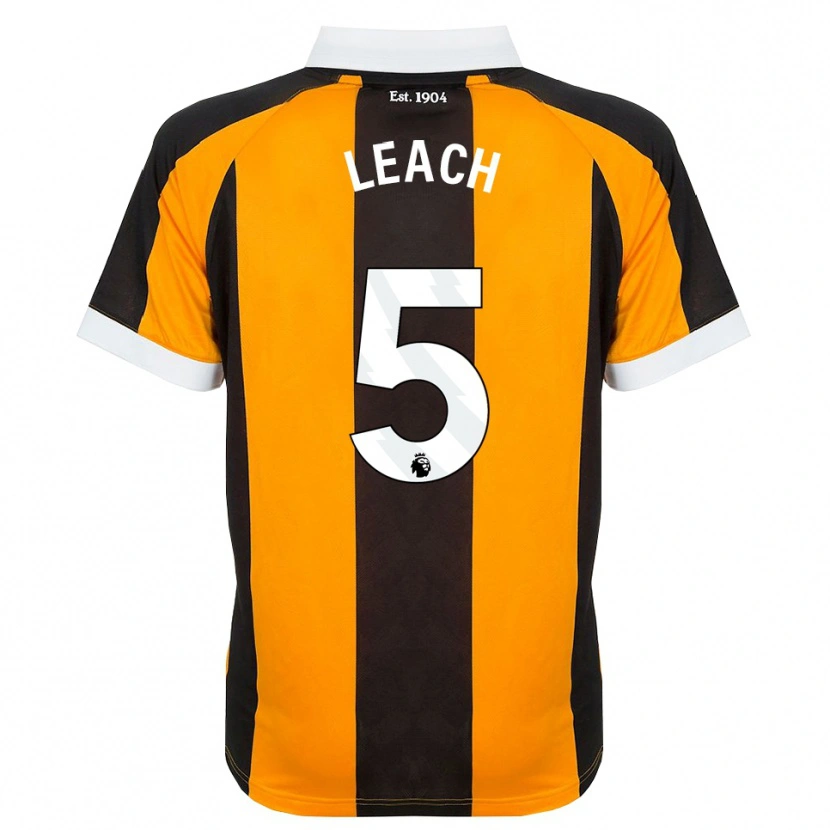 Danxen Dames Charlie Leach #5 Oranje Zwart Wit Thuisshirt Thuistenue 2026/27 T-Shirt