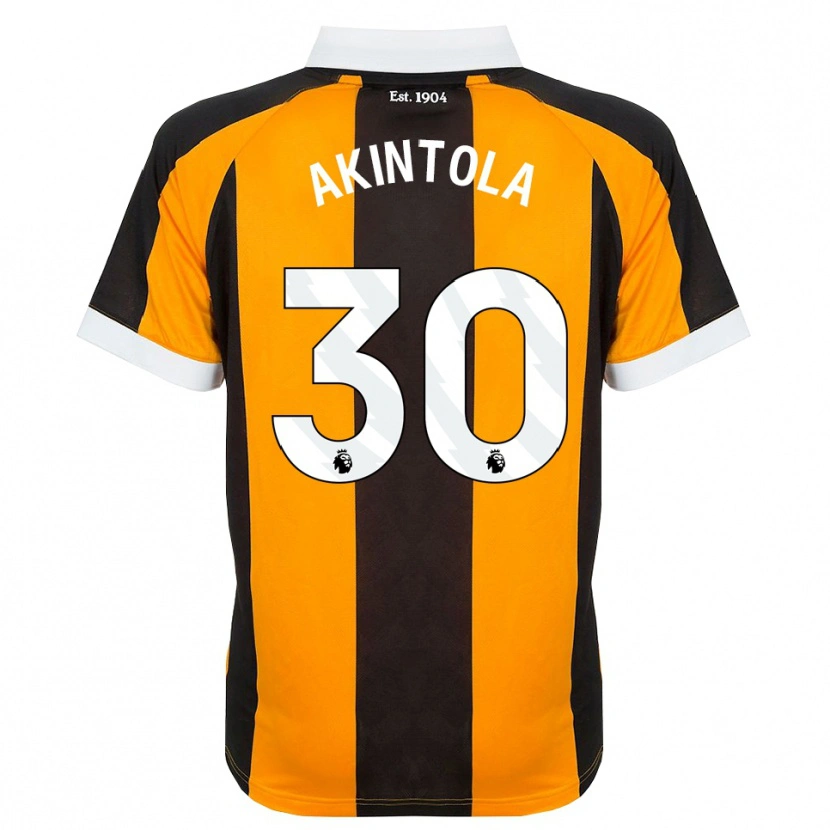 Danxen Dames David Akintola #30 Oranje Zwart Wit Thuisshirt Thuistenue 2026/27 T-Shirt