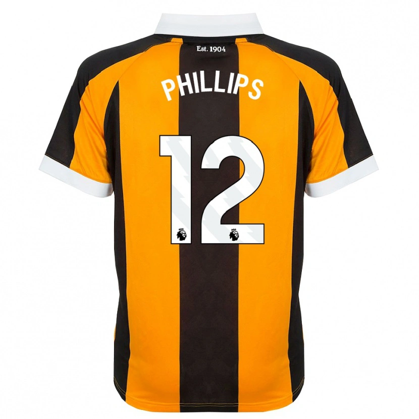 Danxen Dames Dillon Phillips #12 Oranje Zwart Wit Thuisshirt Thuistenue 2026/27 T-Shirt