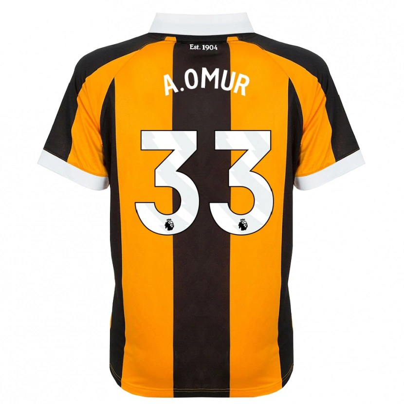 Danxen Dames Abdülkadir Ömür #33 Oranje Zwart Wit Thuisshirt Thuistenue 2026/27 T-Shirt