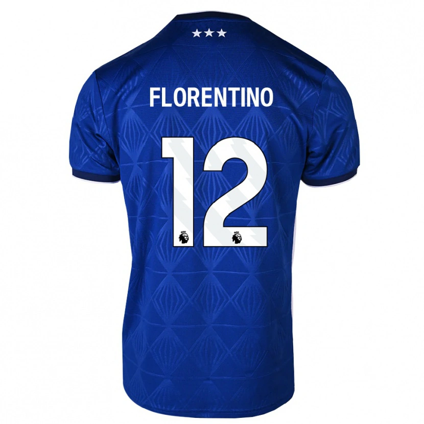 Danxen Dames Florentino Ibrain Morris Luís #12 Mediumblue Wit Rood Thuisshirt Thuistenue 2026/27 T-Shirt